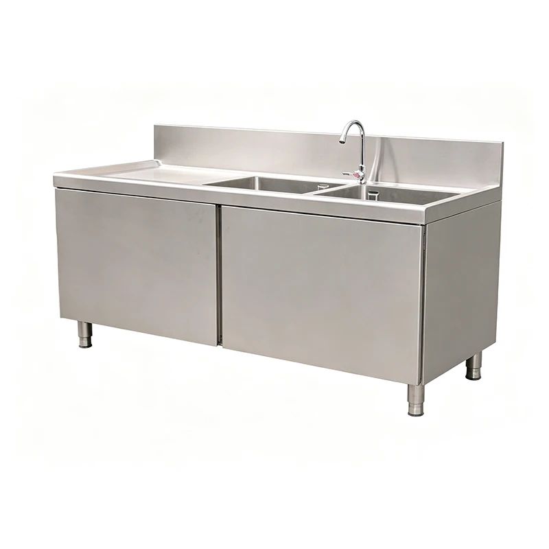 2 Compartment Sink With Drainboard